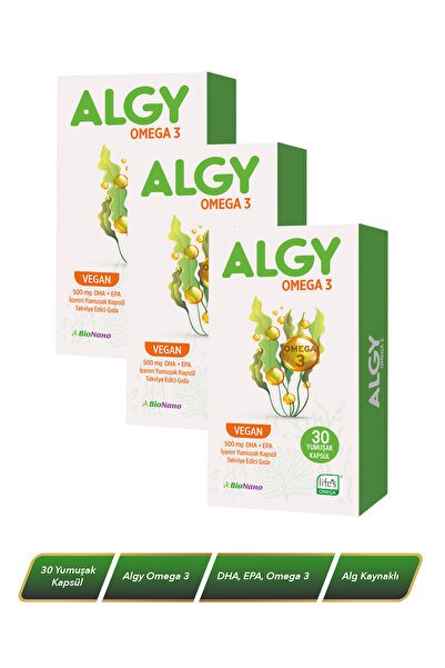 ALGY 3 Kutu Algy Omega 3 (Yüksek DHA)