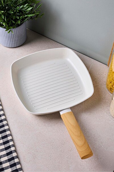 Perotti Danish Cook Beige Induction Base Grill Pan 25 cm