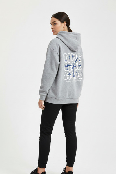 UNCİA OUTDOORS Φούτερ Unisex με στάμπα με κουκούλα