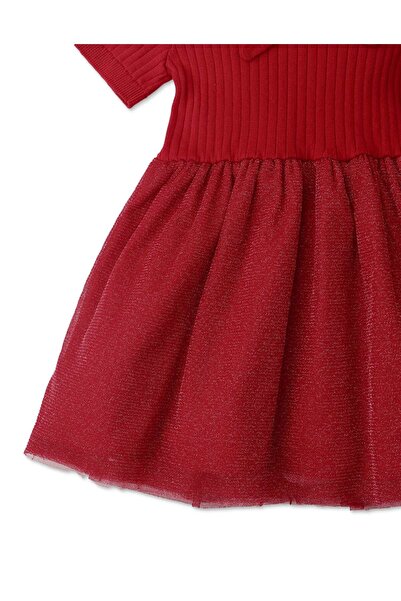 Gingersnaps Girls' Ribbed Half-Sleeve Dress