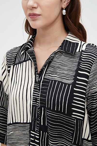 Nichii Floral Midi Dress with 3/4 Sleeves