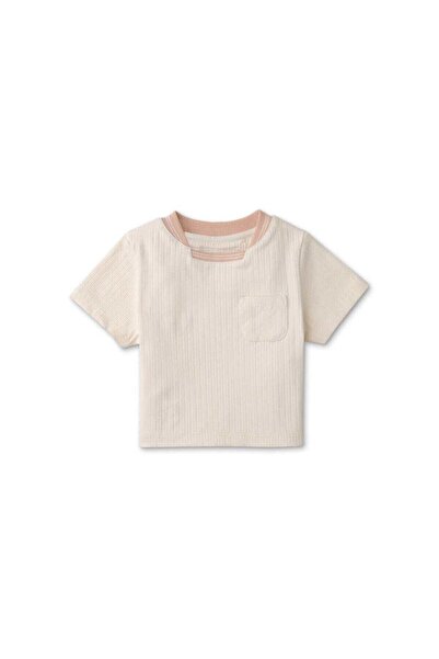 Gingersnaps Baby Boys' Ribbed Short Sleeve T-Shirt with Round Neck