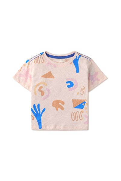 Gingersnaps تي شيرت مطبوع للأولاد مع تطريز على الكتف للأطفال الرضع