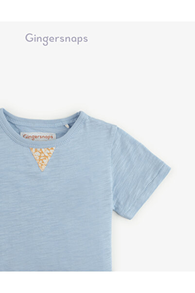 Gingersnaps Boys' Plain Baby T-Shirt with Round Neck