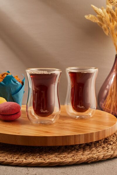 Perotti كوب شاي مزدوج الجدار 2 قطعة