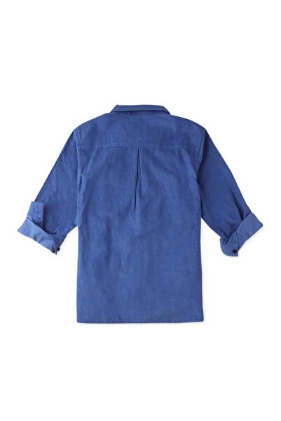 Gingersnaps Boys' Long Sleeve Solid Woven Polo Shirt