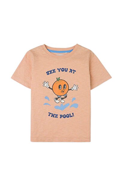 Gingersnaps تي شيرت للأولاد بأكمام قصيرة وطبعة أمامية