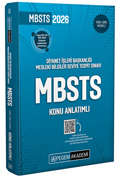 Pegem Akademi Yayıncılık 2026 Diyanet İşleri Başkanlığı Mesleki Bilgiler Seviye Tespit Sınavı MBSTS Konu Anlatımlı