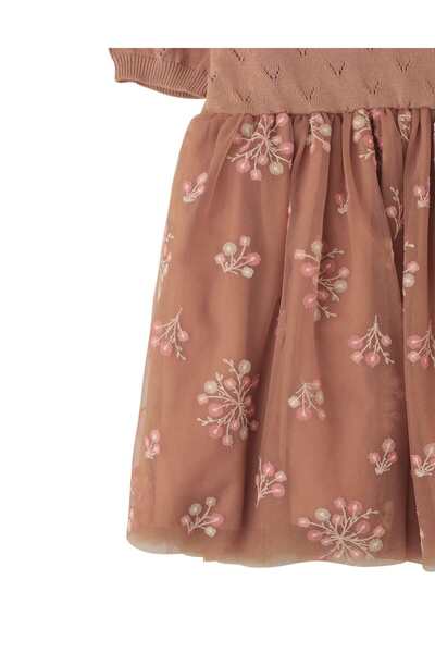 Gingersnaps Girls' Floral Dress with Half Sleeves