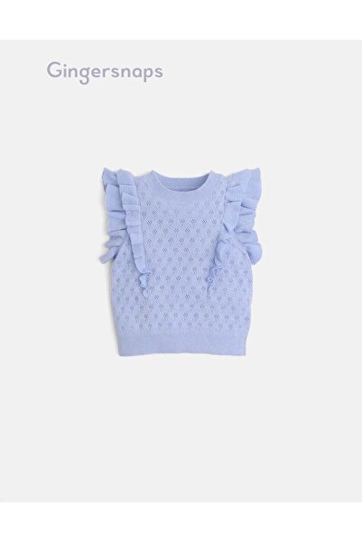 Gingersnaps بلوزة مكشكشة بكتف مكشوف للبنات