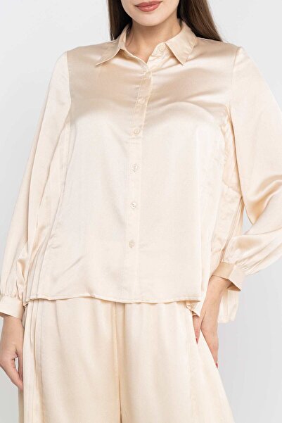 Nichii Soft Long-Sleeve Shirt with Pleats