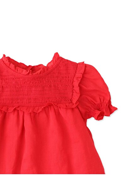 Gingersnaps Girls' Baby Dress with Short Sleeves and Soft Fabric