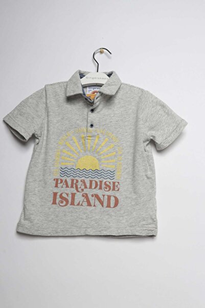 Gingersnaps Boys' Printed Polo T-Shirt with Collar