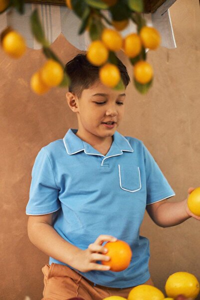 Gingersnaps Boys' Short Sleeve Polo T-Shirt with Front Pocket