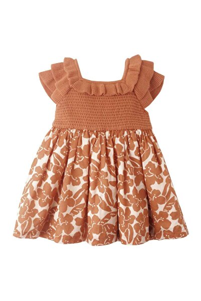 Gingersnaps Girls' Short Layered Baby Dress with Chest Detail