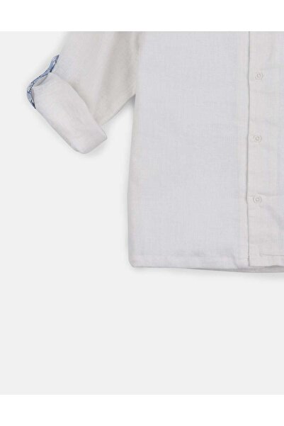 Gingersnaps Boys' Plain Shirt with Half Collar