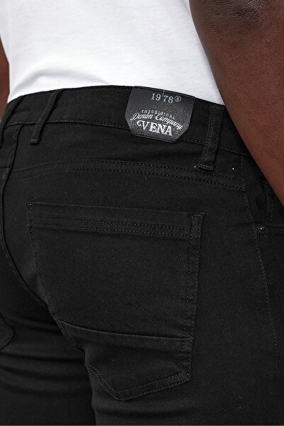 VENA Παντελόνι Teos Black Skinny Jean-Μαύρο
