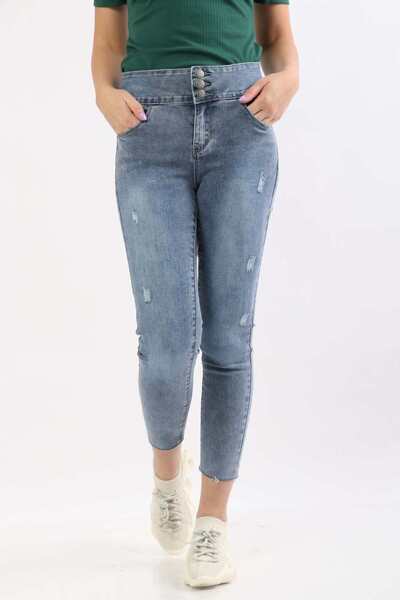 mica High-Waist Skinny Pants with Pockets