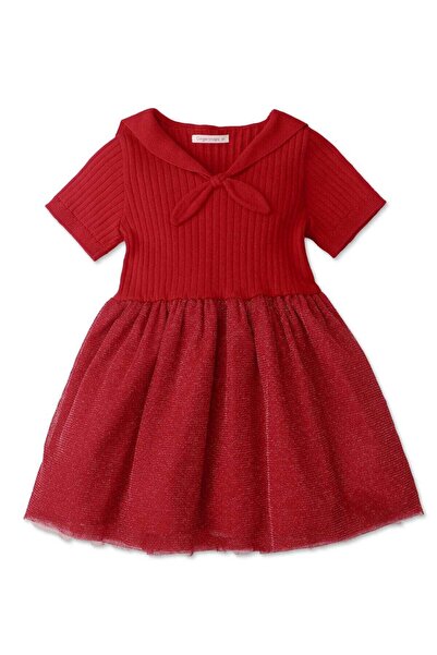 Gingersnaps Girls' Ribbed Half-Sleeve Dress