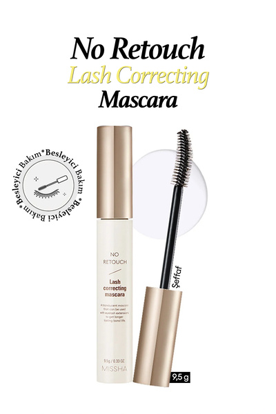 Missha Keratin Ve Kolajen Içeren Besleyici Şeffaf Maskara No Retouch Lash Correcting Mascara