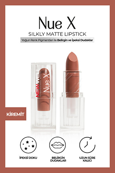 New Well Nue X Silkly Matte Lipstick Kiremit 03