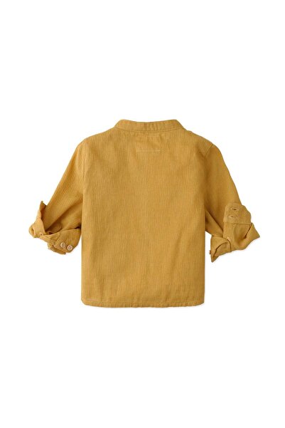 Gingersnaps Solid Knit Polo Shirt for Newborn Boys with Front Buttons