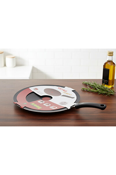 ALSAIF KITCHEN مقلاة فيترو تيمبو غير لاصقة للكريب والشواية، مقاس 36 سم، بتقنية ثيرمو سبوت، خالية من حمض بيرفلورو الأوكتانويك (PFOA) والرصاص والكادميوم