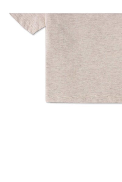 Gingersnaps Solid Round Neck Short Sleeve T-Shirt for Baby Boys