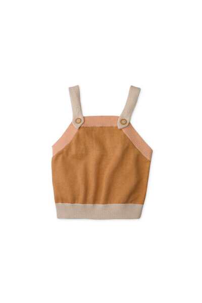 Gingersnaps Solid Baby Girl Top with Straps