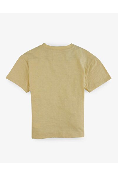 Gingersnaps Boys' Round Neck T-Shirt with Light Print on the Chest