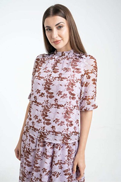 mica Floral Puff Sleeve Top