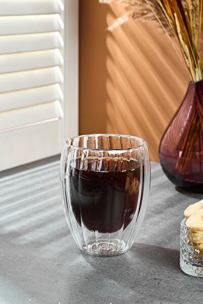 Perotti Stripe 350ml Çift Cidarlı Bardak