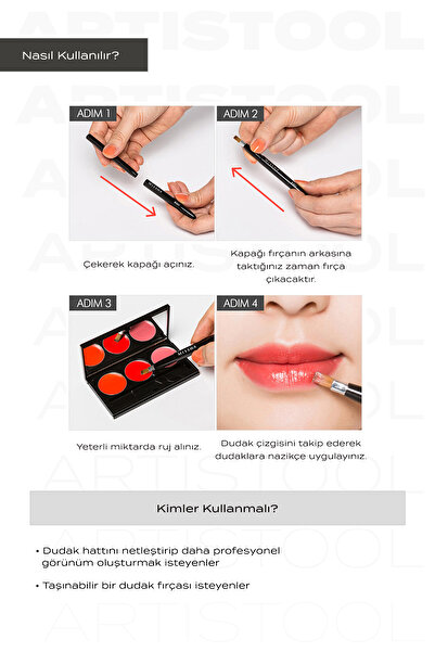 Missha Kapaklı Dudak Fırçası Artistool Lip Brush #601