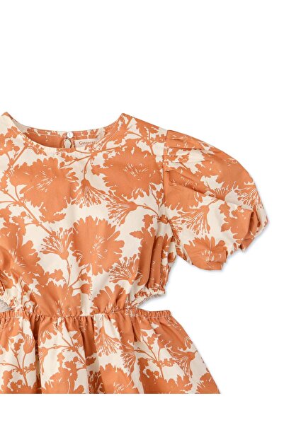 Gingersnaps Girls' Floral Print Dress with Side Slits