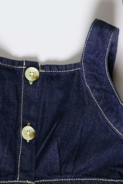 Gingersnaps Girls' Button-Front Denim Dress