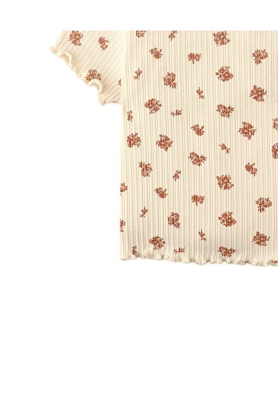 Gingersnaps Girls' Short Sleeve T-Shirt with Floral Design