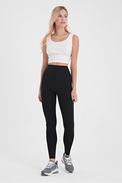 VENA Mary High Waist Sports Leggings-Black