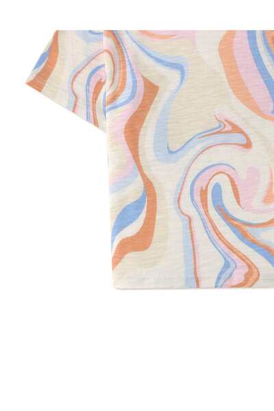 Gingersnaps Boys' Colorful Short Sleeve T-Shirt with Round Neck