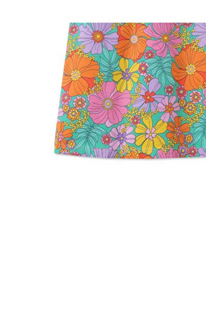 Gingersnaps Girls' Short Sleeve Floral Dress with Ruffle