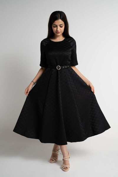 mica Women's High-Waisted Sheer Midi Skirt