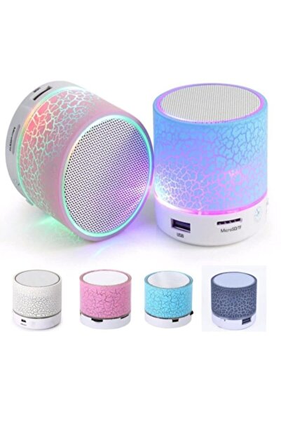 Genel Markalar Çok Renkli Işıklı Taşınabilir Bluetooth Wireless Hoparlör Kabl...