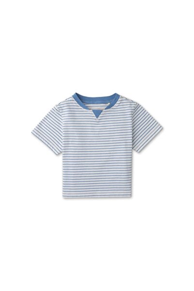 Gingersnaps Striped Short Sleeve T-Shirt for Baby Boys