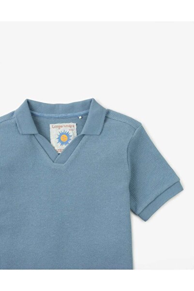 Gingersnaps Solid Short Sleeve Ribbed T-Shirt for Boys