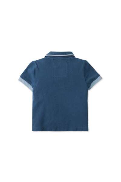 Gingersnaps Boys' Short Sleeve Solid Polo T-Shirt for Newborns