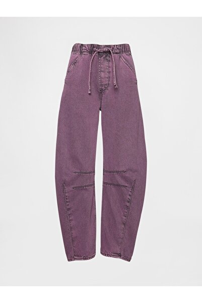 GAP Kadın Mor Mid Rise UltraSoft Easy Horseshoe Jean Pantolon