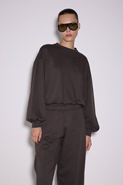 BABOKAH Dikişli Balon Kol Sweatshirt