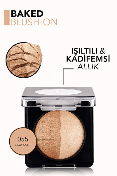 Flormar Flormar Baked Blush-On 055 Dual Gold