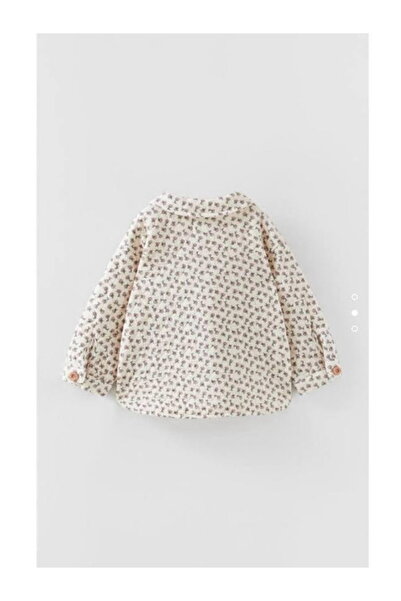 MİKMİKS Palton matlasat pentru fetiță cu model de flori