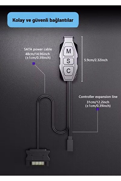 SNT Energy Snt Ar-01 Argb Controller Controller 1 Port with 5V 3Pin Sata Power Supply