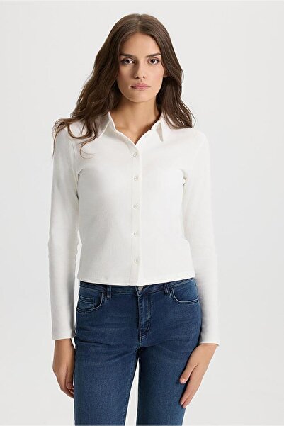 VENA Πουκάμισο σε σχήμα καμιζόλας T-shirt-Ιβουάρ